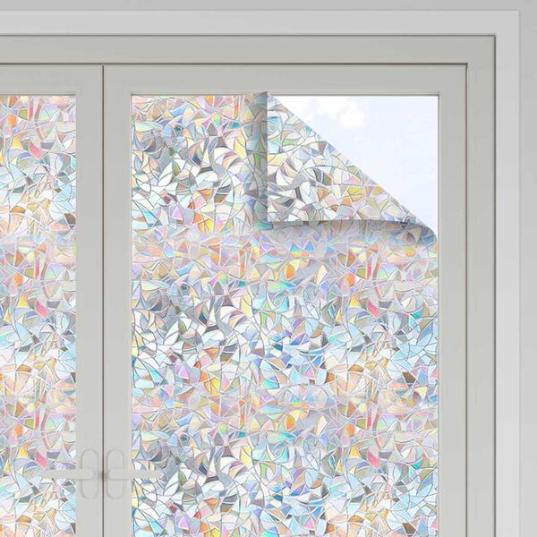 vidaXL Fensterfolie Transparent 90 x 2000 cm PVC