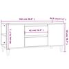 vidaXL TV-Schrank Wei&szlig; 102x44,5x50 cm Holzwerkstoff