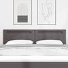 vidaXL LED Kopfteil Grau 180 cm Kunstleder