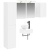 vidaXL Badezimmerm&ouml;bel-Set 5 stk. Wei&szlig; 33 x 34,5 x 160 cm