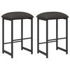 vidaXL Barhocker 2 pcs Dunkelgrau 40 x 32 x 74 cm Holzwerkstoff