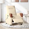 vidaXL Massagesessel Elektrisch Creme Stoff