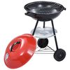 vidaXL Tragbarer Holzkohlegrill XXL mit R&auml;dern 44 cm