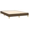 vidaXL Boxspringbett mit Matratze & LED Dunkelbraun 140x190 cm Stoff