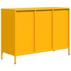vidaXL Sideboard Senfgelb 101,5x39x73,5 cm Kaltgewalzter Stahl