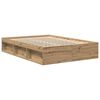 vidaXL Bettgestell ohne Matratze Artisan-Eiche 140x190cm Holzwerkstoff