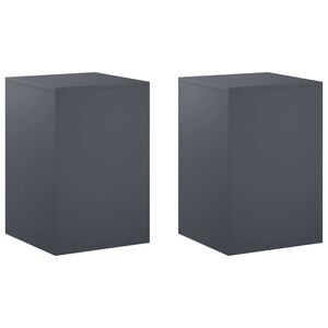vidaXL Pflanzenst&auml;nder 2 pcs Anthrazit 40 x 40 x 60 cm
