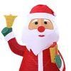 vidaXL Weihnachtsmann mit 200 LEDs Warmes Weiß 100 x 180 cm Stoff