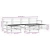 vidaXL 7-tlg. Garten-Lounge-Set Massivholz Douglasie