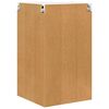 vidaXL H&auml;ngeschrank Betongrau und Wei&szlig; 57 x 57 x 100 cm Holzwerkstoff