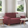 vidaXL 2-Sitzer Sofa Weinrot 160x78x84 cm Stoff