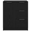 vidaXL Sideboard Schwarz Eichen-Optik 60 x 30 x 70 cm Holzwerkstoff