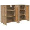 vidaXL Wandmontierter Schrank 2 pcs Artisan-Eiche 69,5 x 34 x 90 cm