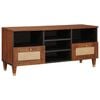 vidaXL TV-Schr&auml;nk mit Regal Braun 100 x 33,5 x 46 cm Massivholz Mango