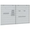 vidaXL Werkzeugwandpaneel 2 pcs Grau 100 x 1 x 60 cm