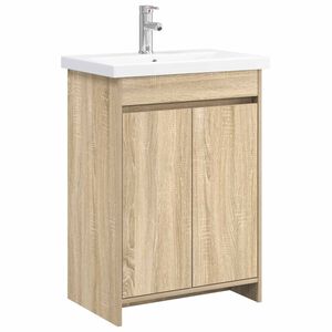 vidaXL Badezimmerm&ouml;bel-Set Sonoma-Eiche 61 x 40 x 84,5 cm
