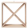 vidaXL Weinregal 2 pcs Natur 62 x 25 x 62 cm Massives Kiefernholz