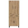 vidaXL Highboard mit Schubladen 2 pcs Artisan-Eiche 69,5 x 34 x 180 cm