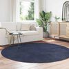 vidaXL Teppich Shaggy Hochflor NAVARRA Marineblau 200x200 cm Polyester