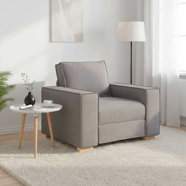 vidaXL Sofa Stuhl Taupe 100x78x84 cm Stoff