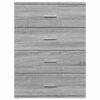 vidaXL Sideboard Grau Sonoma 60x39x80 cm Holzwerkstoff