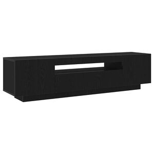 vidaXL TV-Schr&auml;nk Schwarz 160 x 35 x 40 cm Holzwerkstoff