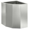 vidaXL Eckpflanzer Silber 30 x 30 x 35 cm Verzinkter Stahl
