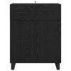 vidaXL Sideboard Schwarz Eichen-Optik 69,5 x 34 x 90 cm Holzwerkstoff