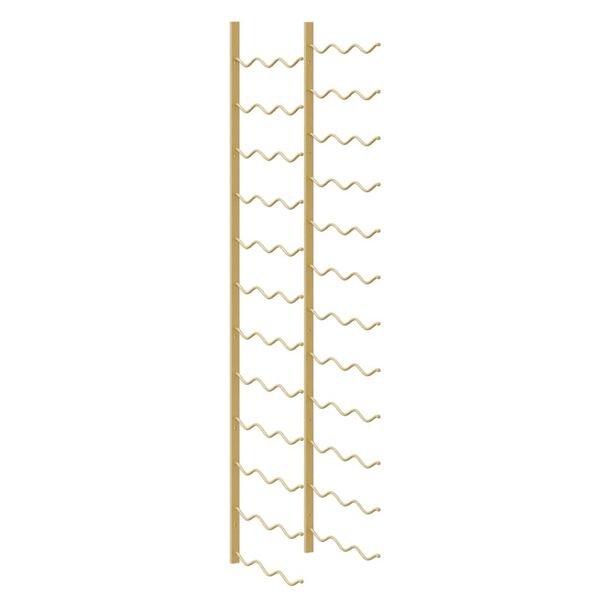 vidaXL Wand-Weinregal f&uuml;r 36 Flaschen Golden Eisen