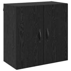 vidaXL Wandschrank 60 x 31 x 60 cm Holzwerkstoff Schwarz Eichen-Optik