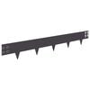 vidaXL Raseneinfassung 30 pcs 100 x 15 cm Stahl Schwarz