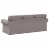 vidaXL Sofa Taupe 215 x 82 x 80 cm Stoff