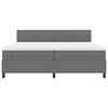 vidaXL Boxspringbett Hellgrau und Wei&szlig; 200 x 200 cm Cordstoff