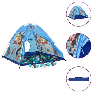 vidaXL Spielzelt mit 250 B&auml;llen Blau 120x120x90 cm