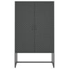 vidaXL Highboard Anthrazit 80x35x135 cm Stahl
