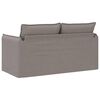 vidaXL Sofa Taupe Gesamtabmessungen: 156 x 82 x 85 cm (B x T x H) Samt