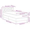 vidaXL Boxspringbett mit Matratze Schwarz 80 x 200 cm Samt