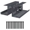 vidaXL Unter dem Schreibtisch Kabelmanagement Tray 2 Stk. Anthrazit