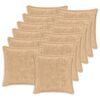 vidaXL Kissenbezug 12 stk. HOUTEN Creme 40 x 40 cm Faux Kaninchenfell
