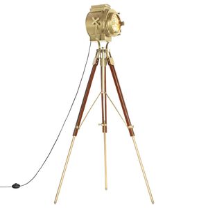 vidaXL Stehleuchte Dreibein Massivholz Mango 193 cm