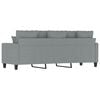 vidaXL 3-Sitzer-Sofa Hellgrau 180 cm Stoff