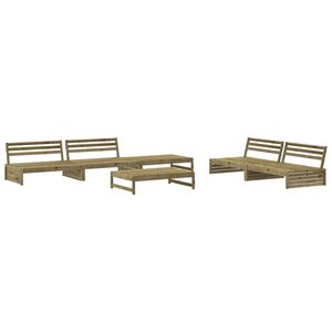 vidaXL 6-tlg. Garten-Lounge-Set Impr&auml;gniertes Kiefernholz