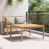 vidaXL Couchtisch Braun 110 x 110 x 45 cm Massivholz Teak