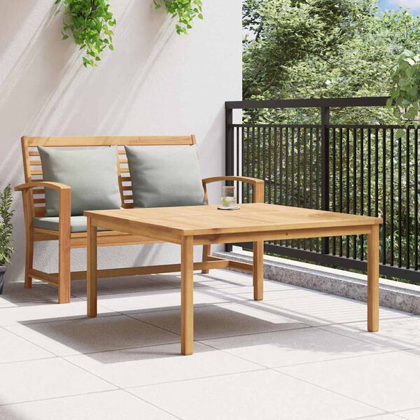 vidaXL Couchtisch Braun 110 x 110 x 45 cm Massivholz Teak