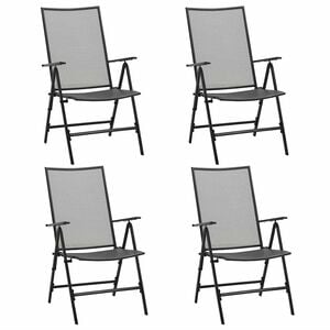 vidaXL Klappst&uuml;hle 4 Stk. Mesh Stahl Anthrazit