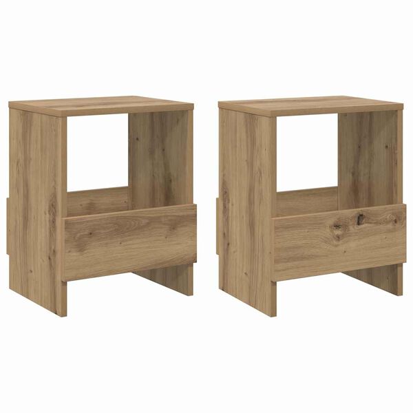 vidaXL Magazinregal 2 pcs Artisan-Eiche 35 x 30 x 45 cm