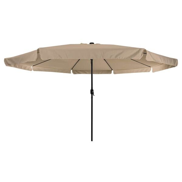 vidaXL Gartenparasol Taupe und Schwarz 395 x 395 x 245 cm