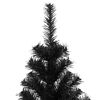vidaXL Weihnachtsbaum mit 300 LEDs mit St&auml;nder Schwarz 210 cm PVC