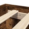 vidaXL Bettgestell ohne Matratze R&auml;uchereiche 150x200 cm Holzwerkstoff