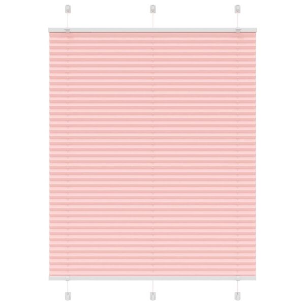 vidaXL Plissee Rosa 110x150 cm Stoffbreite 109,4 cm Polyester